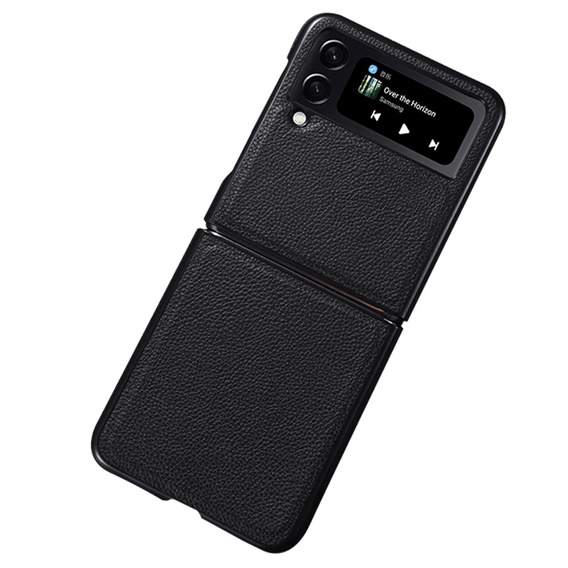 Etui Litchi Leather do Samsung Galaxy Z Flip 4, Black