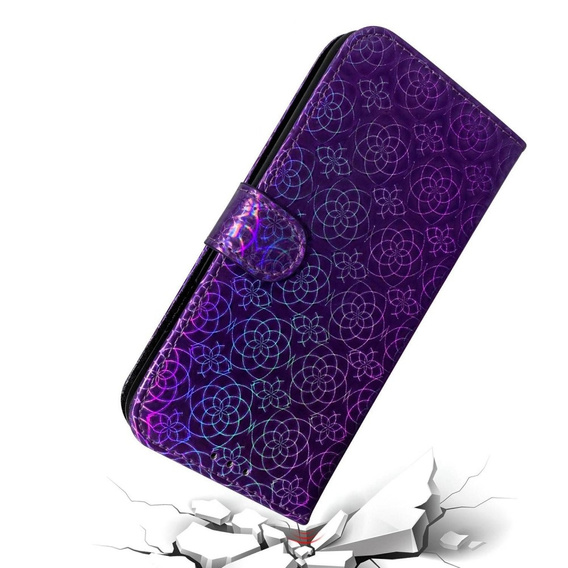 Etui z klapką do Oppo A17, Wallet, Mandala fioletowe