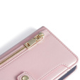 Etui z klapką do Samsung Galaxy A16 / A16 5G, Wallet Zipper Pocket, różowe
