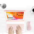 Etui z klawiaturą do iPad 10.2" 2021/2020/2019 (9/8/7 gen.), Keyboard Cover Pen Slot, różowe rose gold