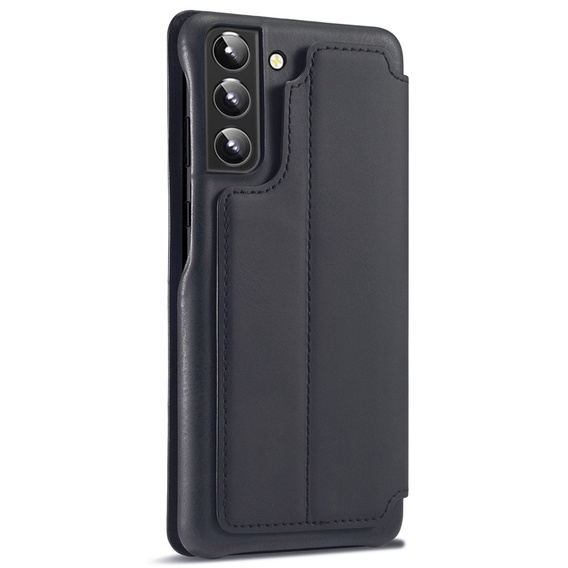 Etui z klapką do Samsung Galaxy S22+ Plus 5G, LC.IMEEKE, czarne