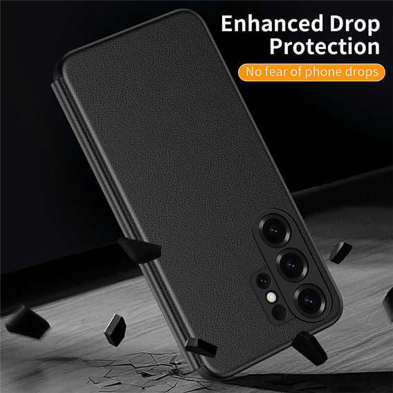 Etui do Samsung Galaxy S26 Ultra, Smart View Window Leather, czarne