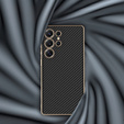 Etui do Samsung Galaxy S25 Ultra, GKK Leather, carbon czarne