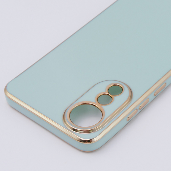 Etui do Oppo A78 4G, Glamour CamShield, miętowe