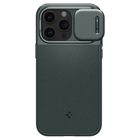 OUTLET Etui SPIGEN do iPhone 15 Pro Max, Optik Armor MagSafe, Zielone