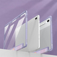 Etui do Samsung Galaxy Tab S10 FE+ Plus, Smartcase Hybrid, z miejscem na rysik, Marble fioletowe