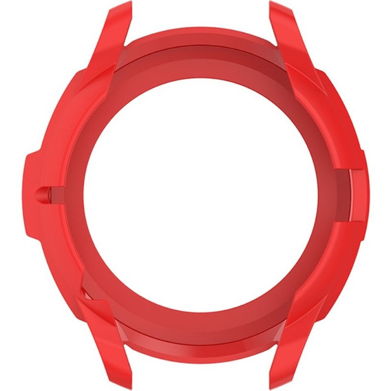 Etui z nakładką bezel ring do Samsung Galaxy Watch4 Classic 46mm, Czerwone
