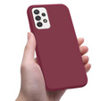 Etui cienkie do Samsung Galaxy A72 5G / A72 4G, Slim, bordowe