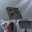 Etui z ochroną aparatu do Sony Xperia 5 V, CamShield MagSafe, przezroczyste / czarne