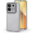 Etui do Xiaomi Redmi Note 13 5G, Glittery Powder, szare + Szkło hartowane 9H
