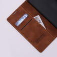 Etui do Oppo A78 5G, ERBORD Vintage portfel z klapką, brązowe