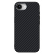 Etui ABEEL do iPhone 16e, Carbon Fiber, do MagSafe, czarne