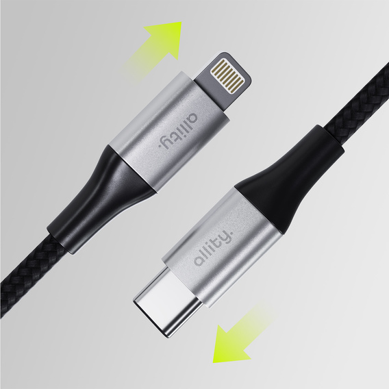 Allity AUC-01 – Kabel USB-C do Lightning 1 m, 27W - czarny