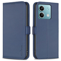 Etui z klapką do Xiaomi Redmi Note 13 5G,BINFEN Wallet, niebieskie