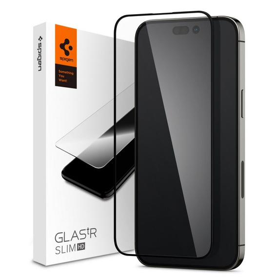 Spigen Glass FC Szkło Hartowane do iPhone 14 Pro, Black