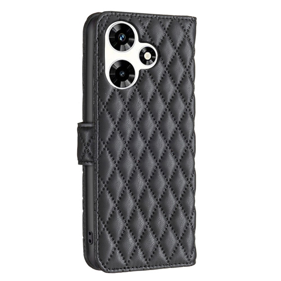 Etui z klapką do Infinix Hot 30, Wallet, BINFEN COLOR, czarne