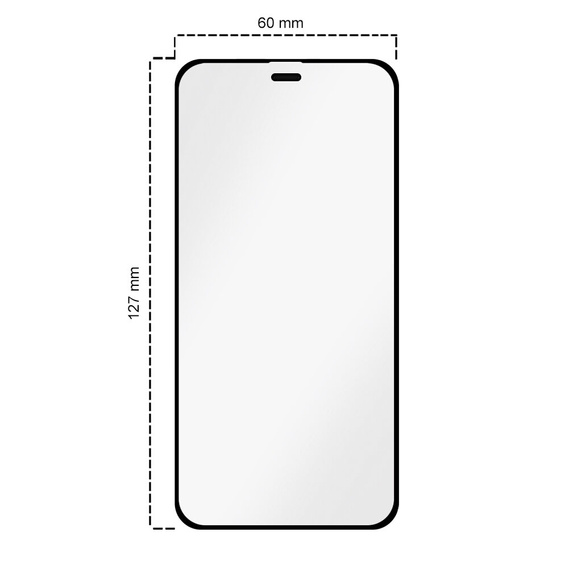 2x Szkło Szkło Hartowane do iPhone 12 Mini, ERBORD Easy App Full Screen Protector