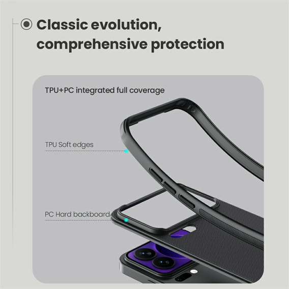Etui NILLKIN do Xiaomi 17 Pro Max, Frosted Shield, do MagSafe, czarne