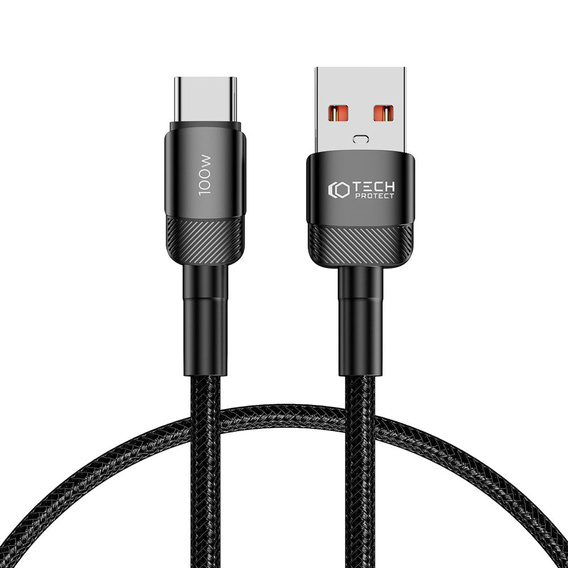 Tech-Protect Kabel UltraBoost Evo Type-C 100W/5A 50cm, Czarny