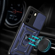 Etui pancerne do Infinix Hot 50 Pro 4G, CamShield Slide, niebieskie