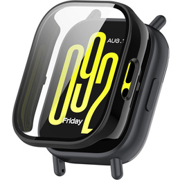 2w1 Etui + Szkło Hartowane do Xiaomi Redmi Watch 5 Lite, Czarne