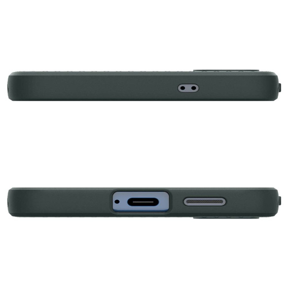 Etui Spigen do Samsung Galaxy S25, Liquid Air, abyss green + Szkło Hartowane 9H