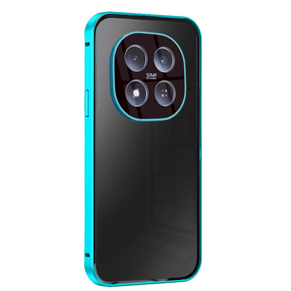 Etui do Xiaomi Redmi Note 15 5G / Poco M8 5G, Magnetic Dual Glass, niebieskie