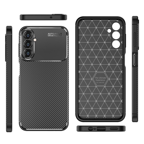 Etui do Samsung Galaxy A14 4G/5G, Carbon Gel, czarne