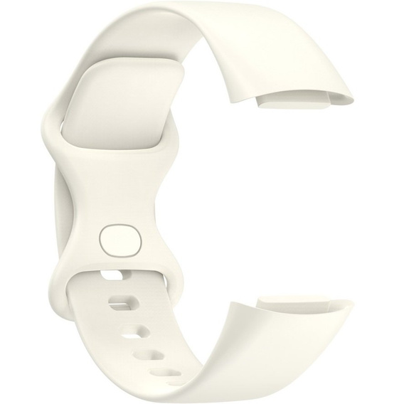 Pasek silikonowy do Fitbit Charge 5, Beżowy