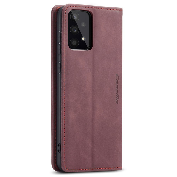 Etui CASEME do Samsung Galaxy A33 5G, Leather Wallet Case, czerwone