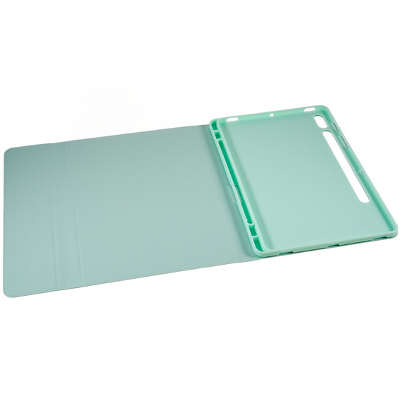 Etui z klawiaturą do Samsung Galaxy Tab S7 T870/T875 / S8, Pen Slot, jasnozielone