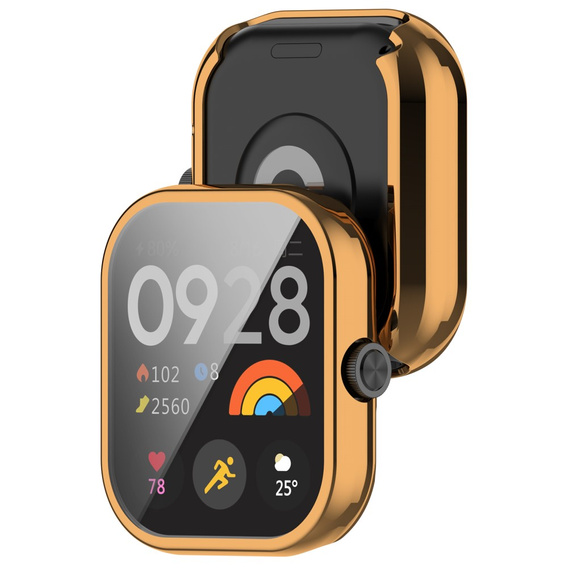 2w1 Etui z Osłoną na ekran do Xiaomi Redmi Watch 4, Różowe rose gold