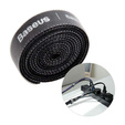 Baseus – organizer z taśmą rzepową do kabli 50 cm - czarny