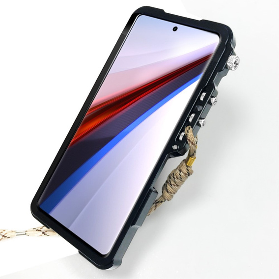 Etui do Xiaomi Redmi Note 13 Pro 4G, Aluminium Alloy Bumper, czarne