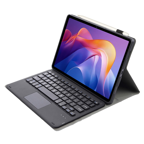 Etui z klawiaturą Bluetooth i touchpadem do Xiaomi Redmi Pad 2 – czarne