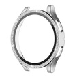 2w1 Etui + Szkło Hartowane do Samsung Galaxy Watch 7 44mm, Srebrne