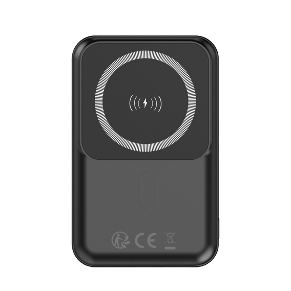 Forever Power Bank Bezprzewodowy MATB-100 PD QC 22.5W 10000 mAh – Czarny Magnetyczny