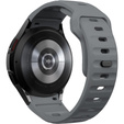 Pasek Silikonowy do Samsung Galaxy Watch 4/5/6/7/FE 40/42/43/44/45/46/47mm, Ciemny Szary