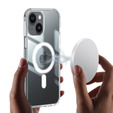 Etui do iPhone 15 ERBORD CrystalMag do MagSafe, przezroczyste