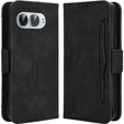 Etui z klapką do T Phone 3 5G, Card Slot, czarne