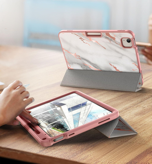 Etui ochronne do iPad 11" 2025 A16 (11 gen.) / 10.9" 2022 (10 gen.), Suritch Full Body Marmur