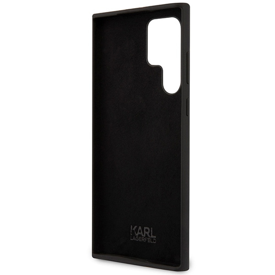 Etui Karl Lagerfeld do Samsung Galaxy S24 Ultra, Silicone Choupette, czarne