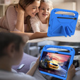 Etui dla dzieci do Samsung Galaxy Tab S10 Lite / S10 FE / S9 FE, z uchwytem, niebieskie