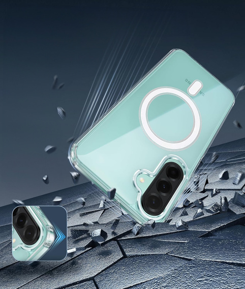 Etui do Samsung Galaxy A26, Dropproof MagSafe, przezroczyste + Szkło hartowane 9H