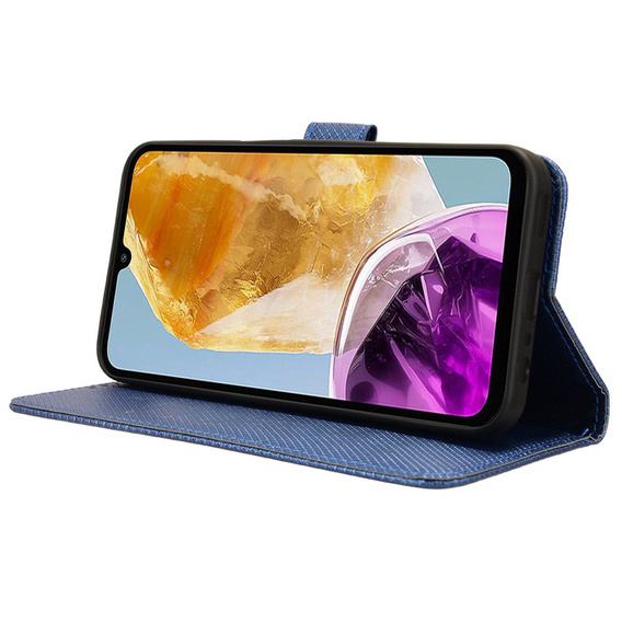 Etui z klapką do Samsung Galaxy M15 5G, Wallet Smart Magnet, niebieskie