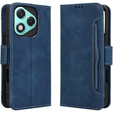Etui z klapką do Honor 400 Lite, Card Slot, granatowe
