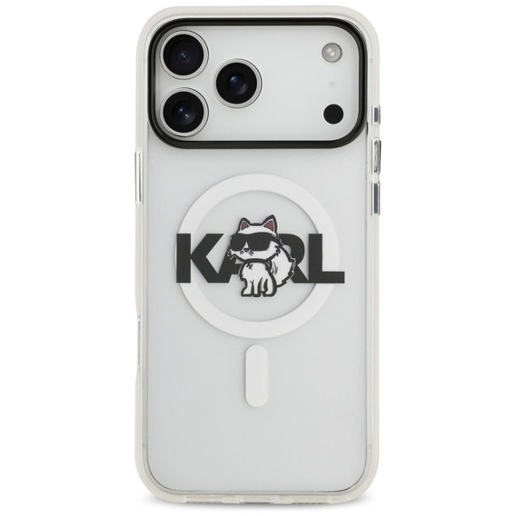 Etui Karl Lagerfeld do iPhone 17 Pro, IML Choupette MagSafe, przezroczyste