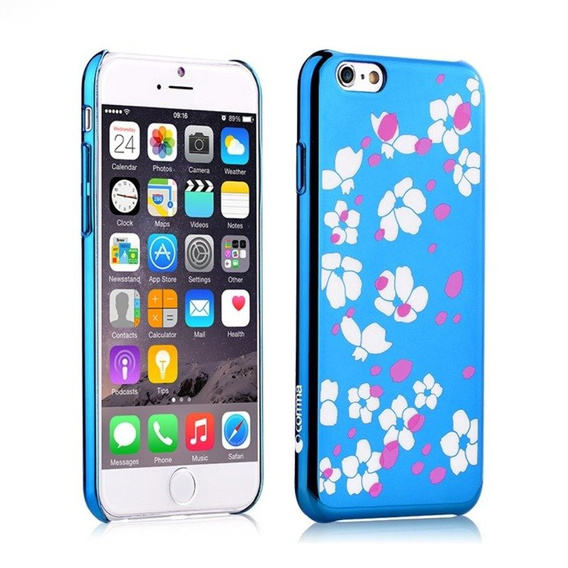 Etui COMMA Bloom Hard Case do iPhone 6 6s 4.7 - Niebieski