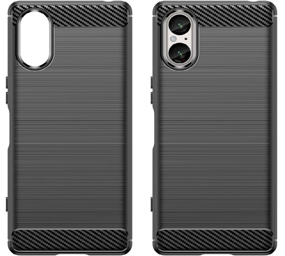 Etui do Sony Xperia 5 V, Karbon, czarne