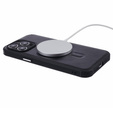 Etui magnetyczne do iPhone 15 Pro, do MagSafe, czarne